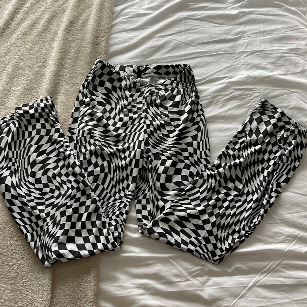 H and M printed pants